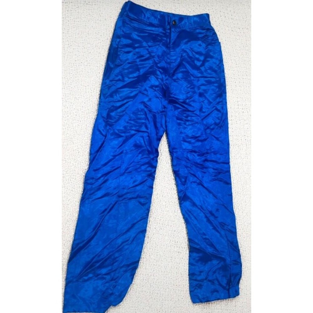Charlotte Ford for Don Sport Royal Blue Shiny High Rise Pants Size 10